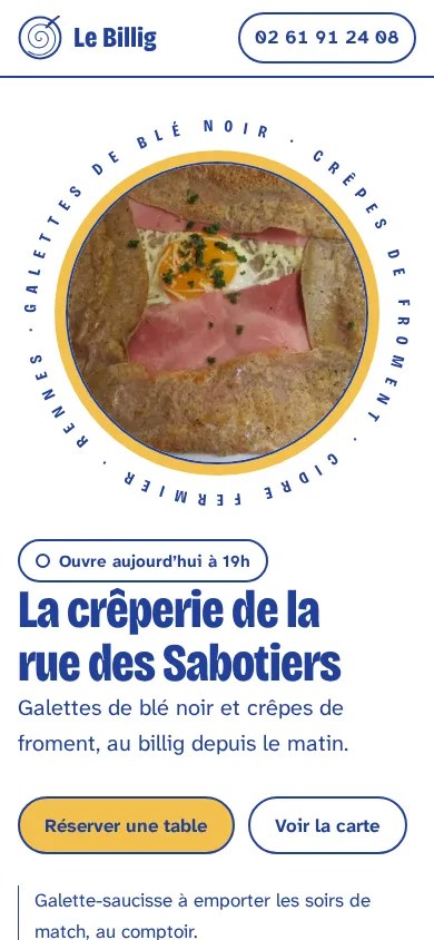 Le Billig sur téléphone